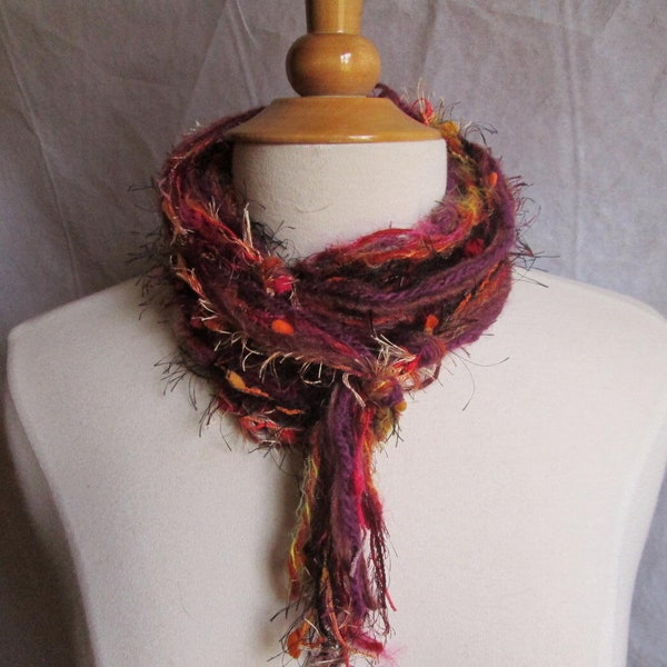 The Knotty Scarf in The Colors of Fall