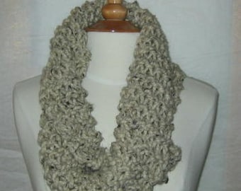 Soft and Plush Oatmeal Cowl Scarf Neck Warmer