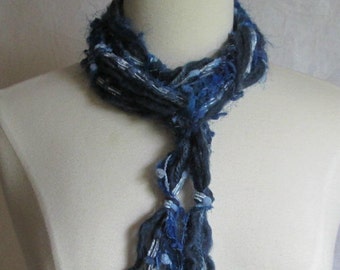 The Knotty Scarf in Denim Blues