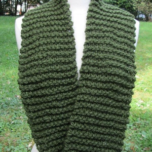 Forest Green Infinity Cowl Scarf Neck Warmer image 2