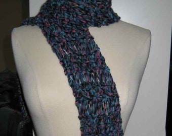 Lacy Knit Violet Sky Scarf