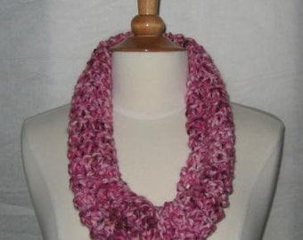 Soft Raspberry Jam Cowl Scarf Neck Warmer