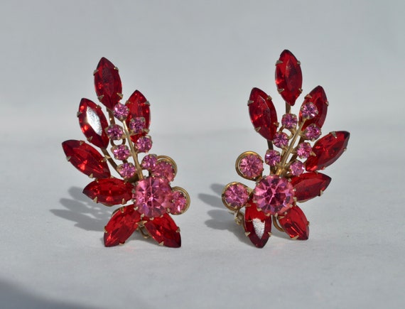 Gorgeous, Vintage, Juliana D&E, rhinestone, ear cl