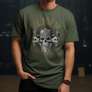 See You In Valhalla Viking T-Shirt: Norse Mythology Apparel