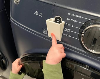 2 fundas para botones de lavadora a prueba de niños (compatibles con la mayoría de los modelos)