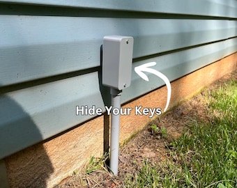 Porta llaves oculto en caja de conductos falsa y PVC: oculta las llaves de casa