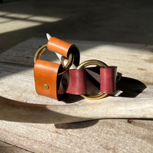 Brass Ring Leather Cuff