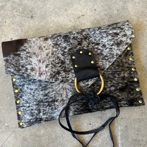 Hair-on Cowhide Clutch