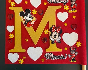 Custom Playhouse Flag with Wooden Dowel, Monogram or Nickname