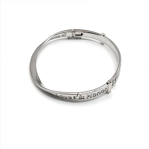 Silver Bangle Bracelet Ohio Miami University 925 … - image 2