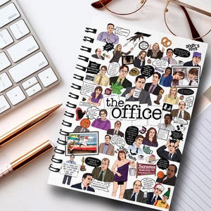 The Office TV Series Fan Gift, Spiral Notebook, Michael Scott, Characters and Quotes, Ruled Line Journal, Funny Notebook, Office Memorabilia