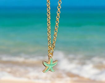 Starfish Necklace and Earrings Set