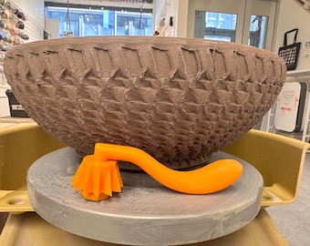 Pottery Texture Tool with 5 Interchangeable Heads