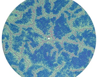 Swamp Marble Turntable Slipmat – Double-Sided Felt Vinyl Record Accessory