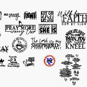 28 Christian Laser Engraving SVG Files Bundle