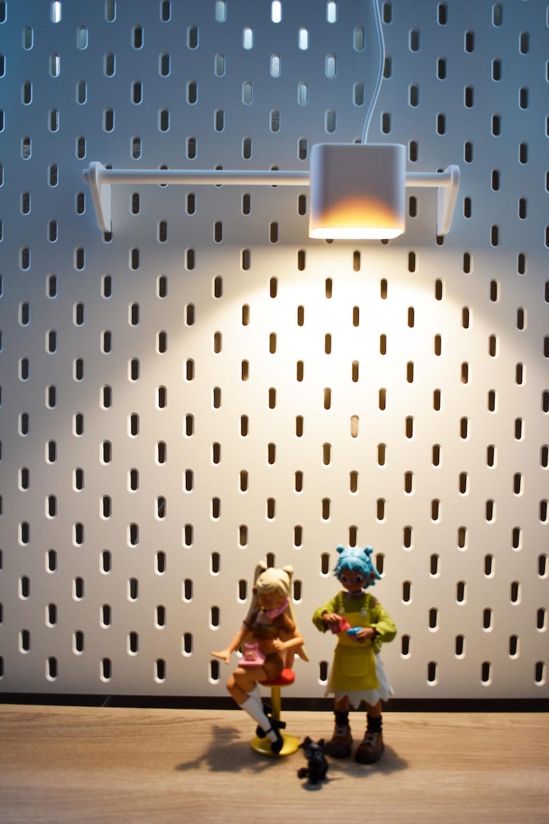 LIGHTUP! – IKEA Skådis Pegboard Light Mount for Kapplake LED Spotlight ...