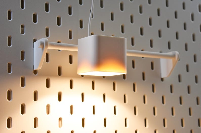 LIGHTUP! – IKEA Skådis Pegboard Light Mount for Kapplake LED Spotlight ...