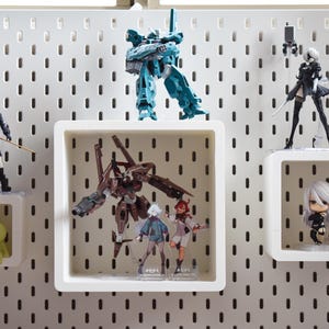 IKEA SKÅDIS/UPPSPEL - ミニマルなデザインの棚 | 3D プリントのペグボードオーガナイザー | 大きいサイズについては説明のリンクをクリックしてください。