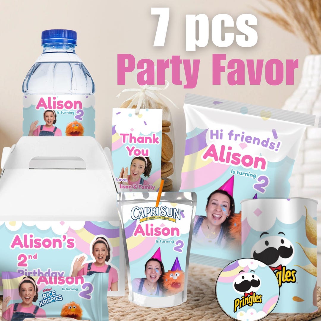 Editable Ms rachel Birthday party Mini Bundle 7pcs, Ms rachel Party Kit ...