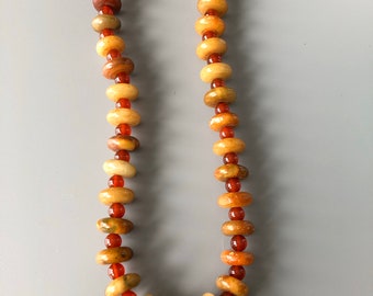 Jade and Carnelian Necklace