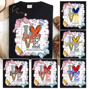 Custom School Mascot Png, Coquette Bow Png, School Spirit Png, Spirit Team, Custom Team Mascot Png, Trendy Png Sublimation, Game Day School