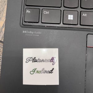 Platonically Inclined Aro/Ace Sticker