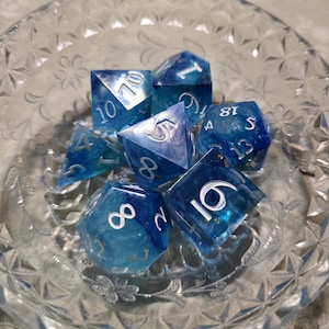 Siren DnD TTRPG Dice 7 Standard Handmade Dice