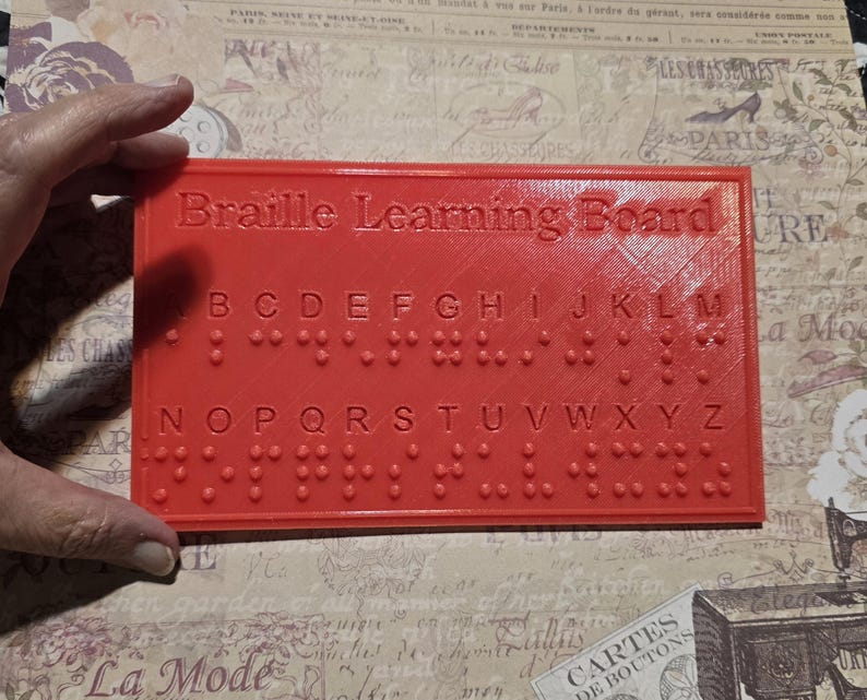 Braille Learning Board | 3D Printed Tactile Alphabet | Educational Tool ...