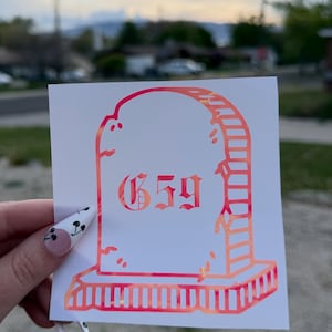 G59 Headstone Auto Aufkleber Aufkleber