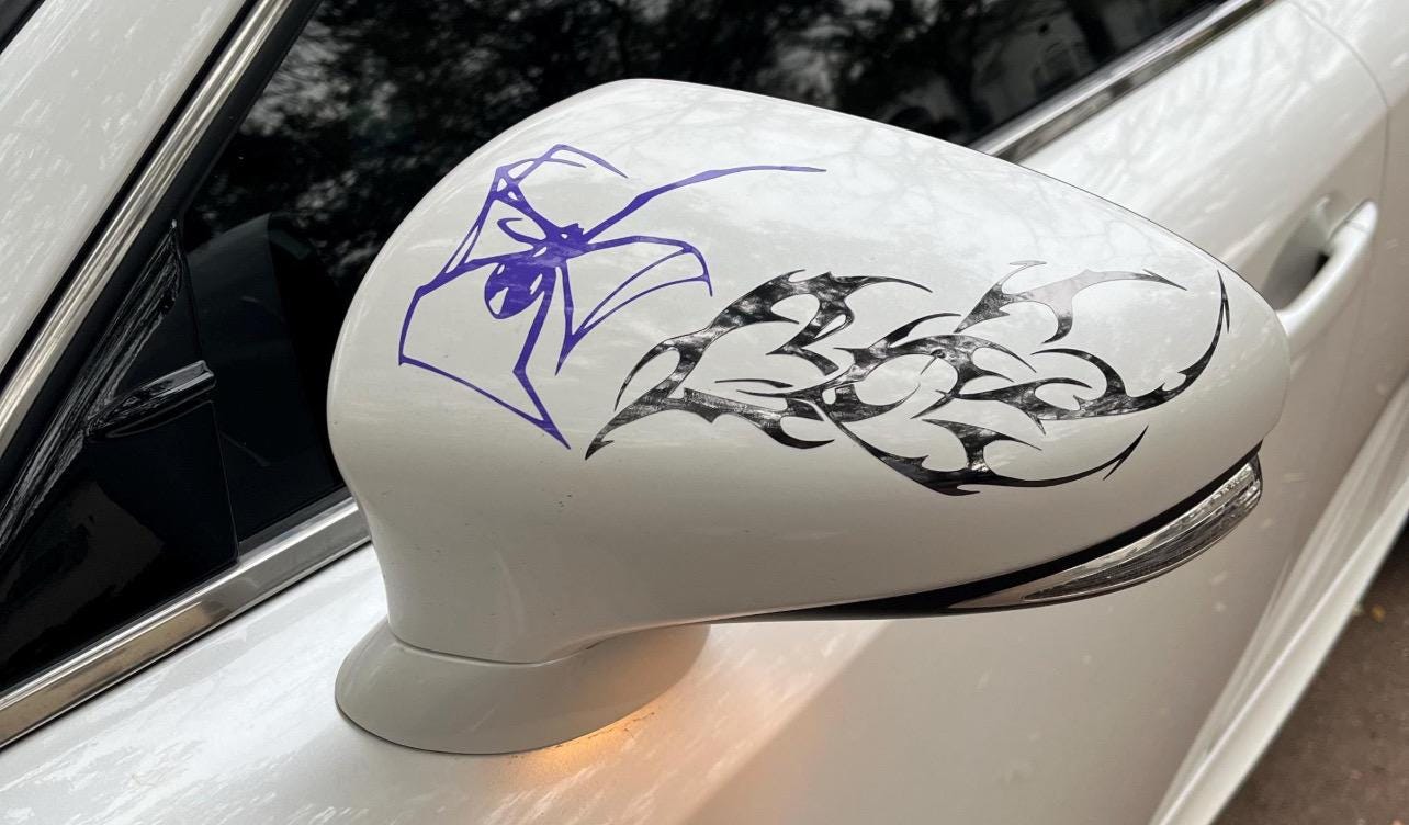 yuizm♡ Y2K Cyber Sigilism Heart Vinyl Decal - Etsy