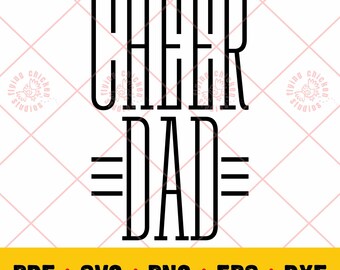 Cheer Dad SVG, jubeln, png, eps, pdf, dxf, Cheerleader, Cheer-Shirt Design
