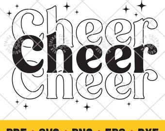 Jubeln SVG, jubeln, png, eps, pdf, dxf, Cheerleader, Cheer Design für Shirts, Tassen, Aufkleber