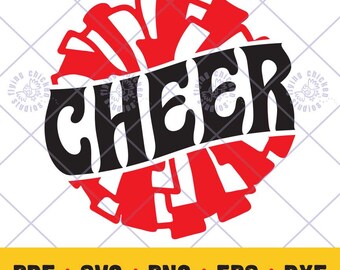 Jubeln SVG, png, eps, pdf, dxf, Cheerleader, Pom pom, Jubel-Shirt Design