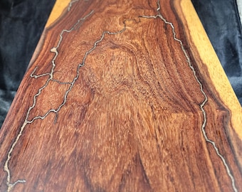 Fractal Burn Epoxy Charcuterie Board