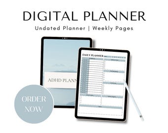 ADHD Digital Planner: Focus & Organization Tools (Instant Download)