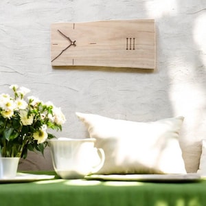 Retro design rectangular decorative wooden wall clock. Unique wall clock, Creative wall clock, Wooden clock