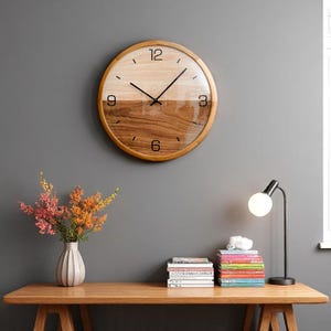 Creative wooden decorative useful wall clock. Modern wall clock, Wall clock for home, Home wall clock, Unique wall clock