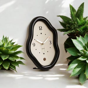 Unique desk clock in French simple retro design. Unique clock, Modern clock, world time clock