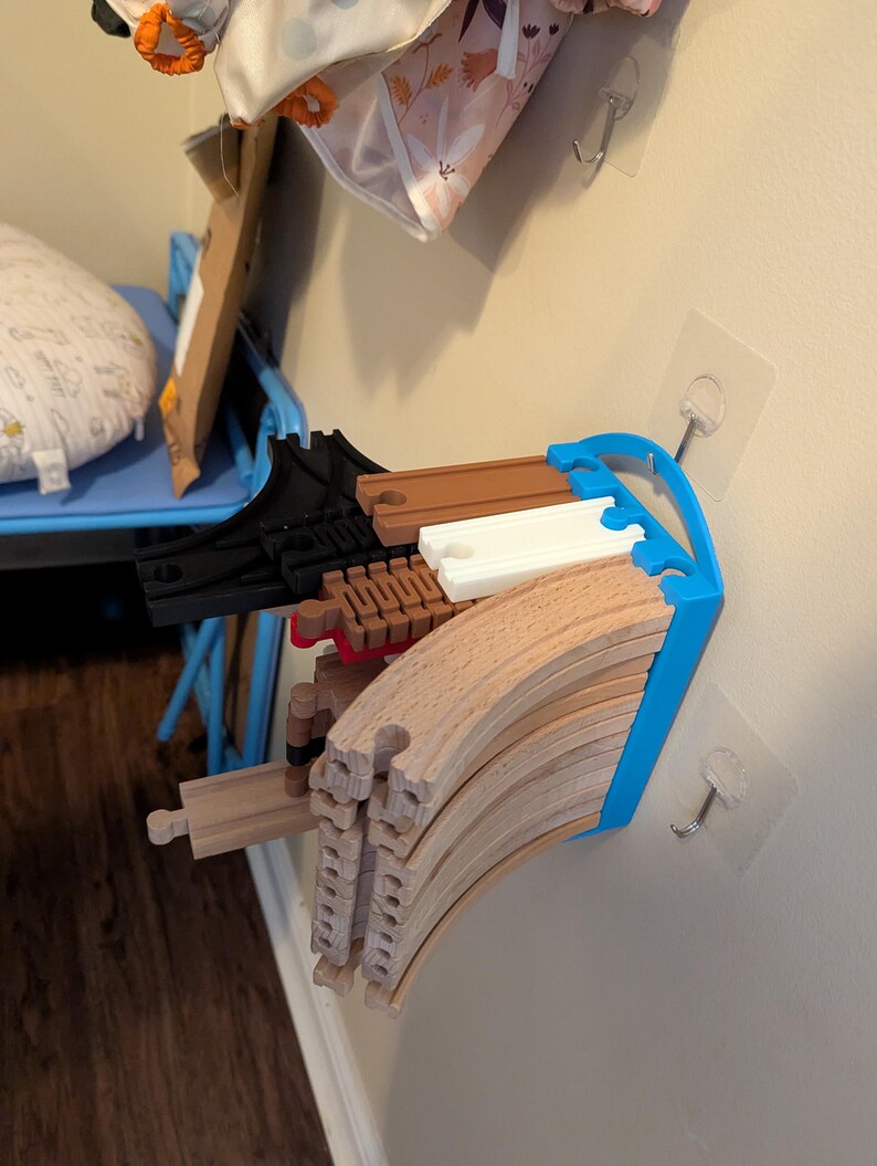 Tooth Train Storage Racks Tidytrack: Wooden Train Track Holder Fits Brio, IKEA, Thomas & More - Etsy