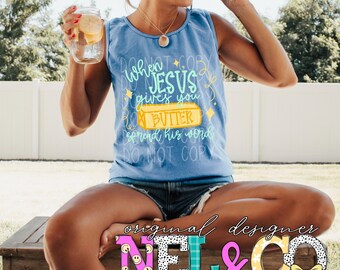 Christelijk shirtontwerp, Jesus Butter, png (digitale download)