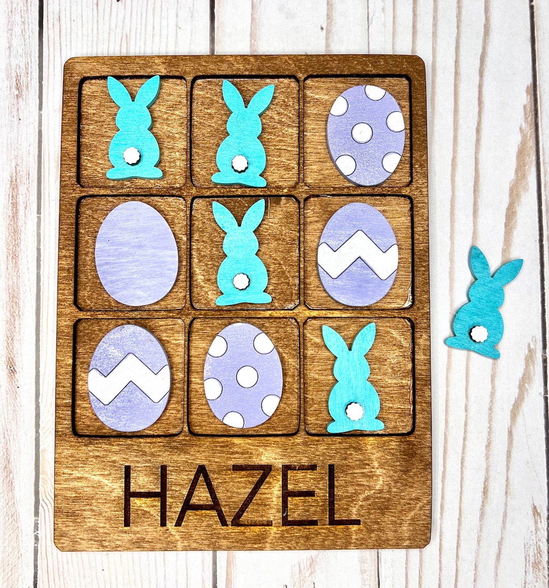Custom Made Easter Tic-tac-toe Board. Can Be Customized With Any Name ...