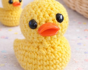Handmade Crochet Duck 4 inch’s tall. Amigurumi Duck with Safety Eyes  Great for a  gift, cruise duck or decor