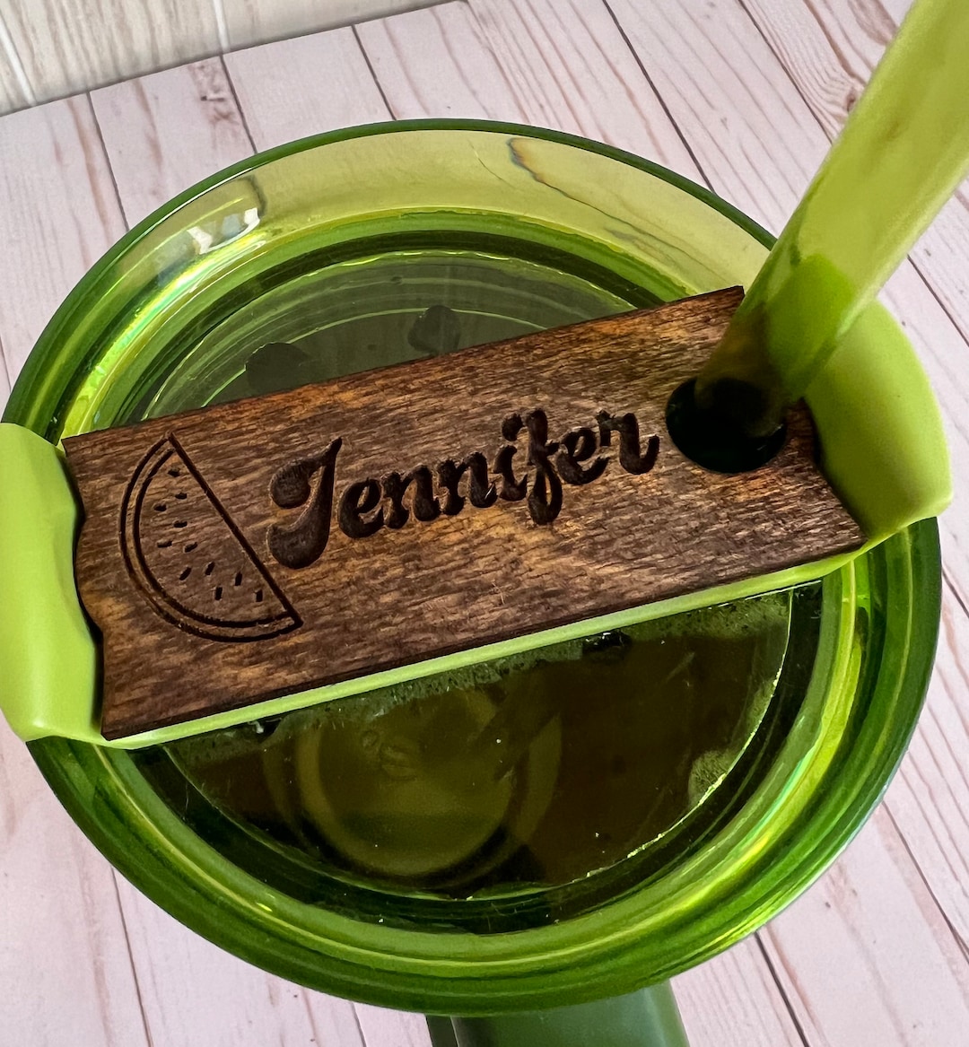 Personalized Stanley Cup Topper for 40oz Cup. Watermelon Moonshine