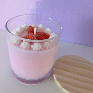 Strawberry Shortcake Candle, Fake Food Candle
