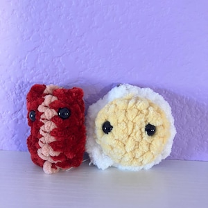 Egg and Bacon Keychains