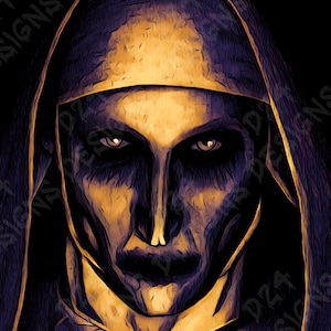 The Nun, Valak custom artwork 11x17, The Conjuring, Bonnie Aarons, James Wan