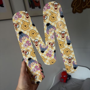 Personalised Acrylic Letters Initials – Winnie the Pooh, Disney, Theme Nursery & Bedroom Decor