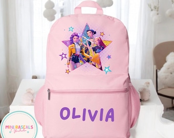 KPOP Demon Hunters / HUNTRIX Personalised Backpack - large or mini