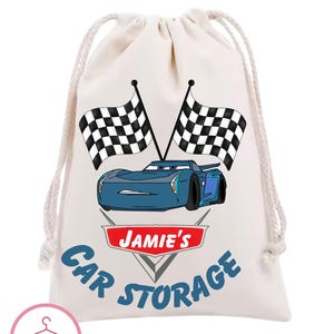 Personalised Cars Lightning McQueen Cars Storage bag, Cars, LMQ, Disney Cars, Cars storage, Toy storage