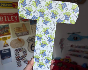 Letras acrílicas personalizadas: Toy Story, Disney, Woody, Buzz Lightyear, Pixar, decoración para habitación infantil y dormitorio con temática de juguetes.